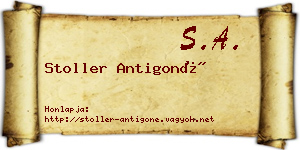 Stoller Antigoné névjegykártya